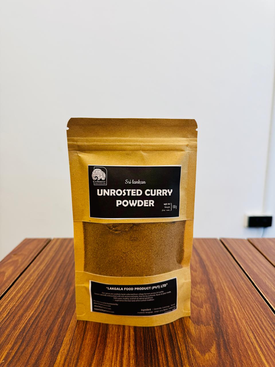 Unrosted Curry Powder